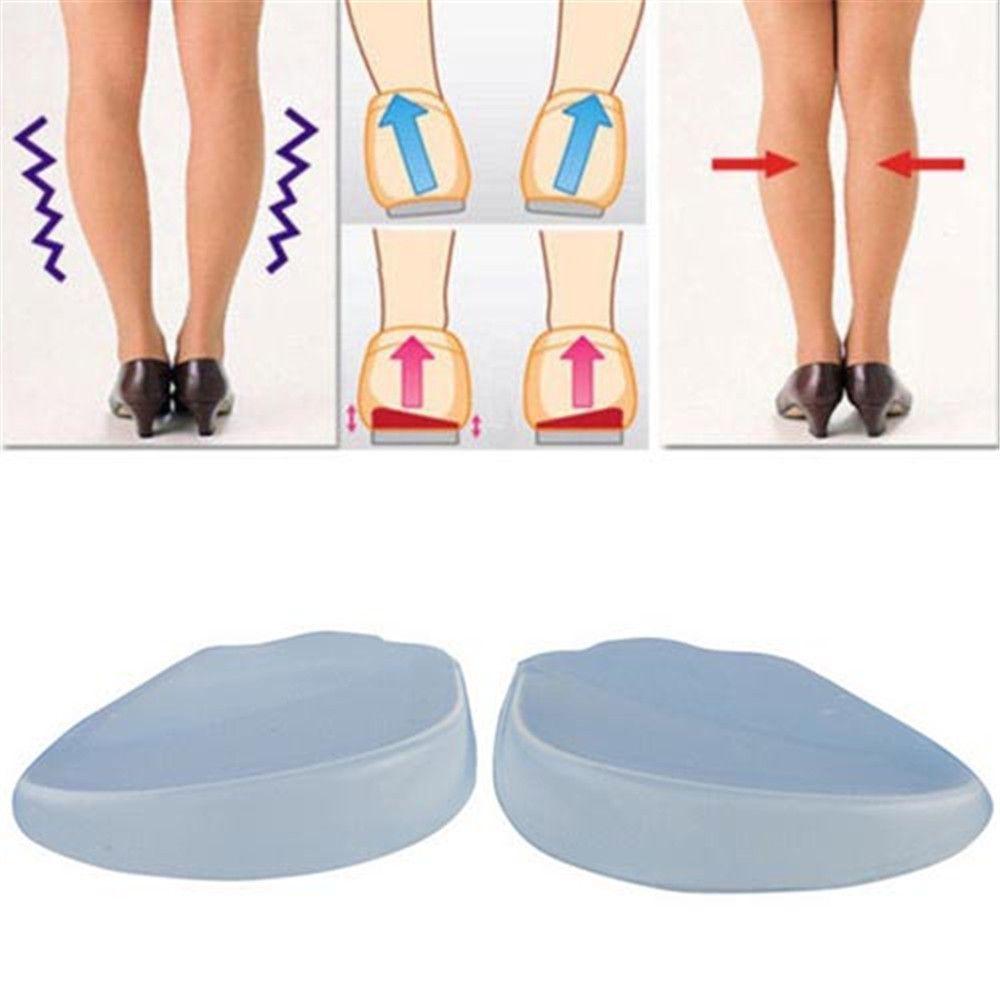 Shoes Pad Increase Height Brioche Silicone Insole Leg Varus Orthotics X/O Type Legs Correction