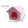 Кошачий домик, кровать для питомца, зимние принадлежности, питомник, крытое теплое спальное гнездо