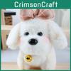 Bow Dog Bell Cute Plush Doll Keychain For Bag Decoration And Collectors Gift