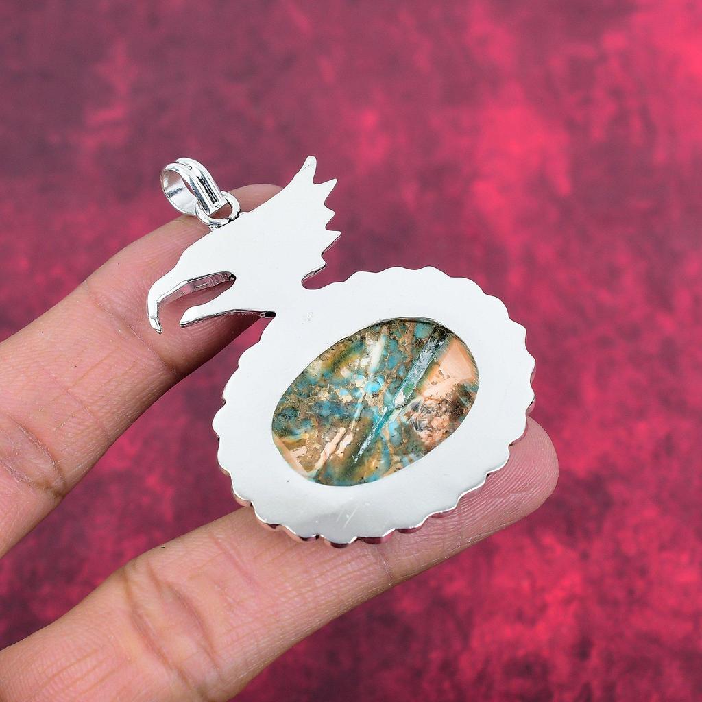 Подвеска из осадка, ювелирные изделия из цельного серебра 925 пробы с драгоценными камнями, подвеска ручной работы, на День благодарения