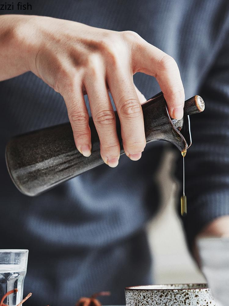 Керамические банки для приправ Масленка Баночка для специй Приправа Инструмент Солонка Творческая домашняя кухня Ретро Бутылки для оливкового масла Контейнеры для специй