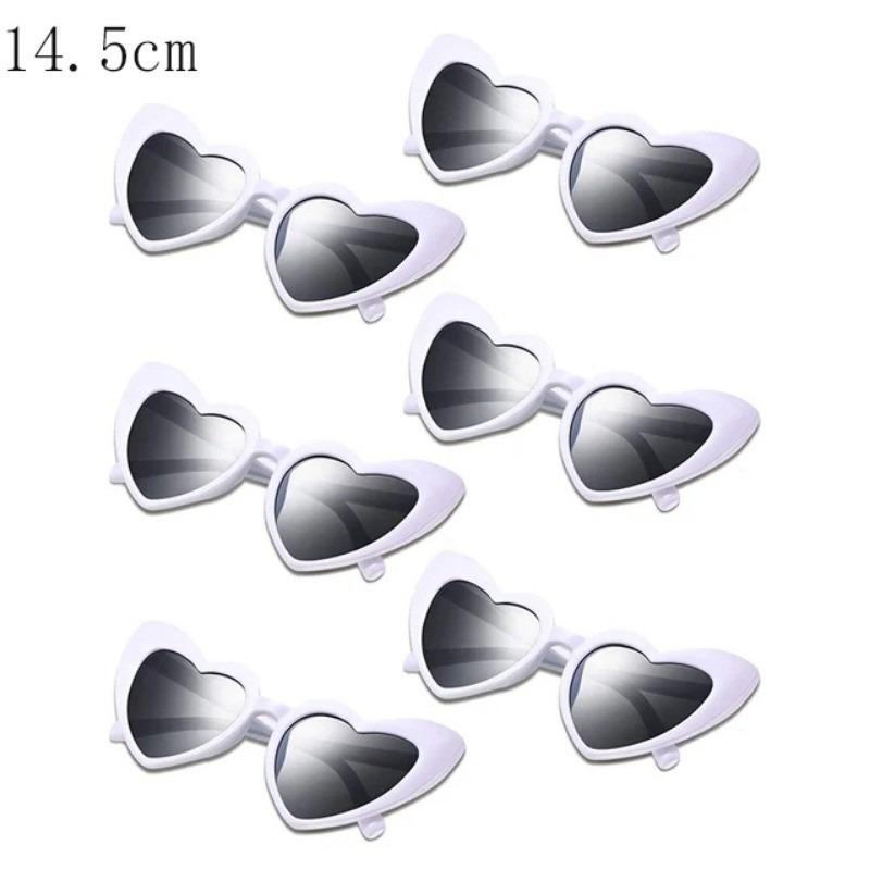 1Pc Bachelorette Party Heart Shaped Sunglasses Wedding Party for Women Men Bridemaid Glasses Team Groom and Groomsman Gift
