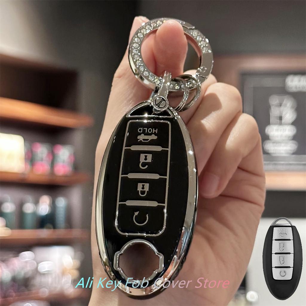 Чехол-брелок со шнурком для ключей для Nissan Altima Sentra Rogue Pathfinder Murano Armada Maxima Versa, дистанционный ключ