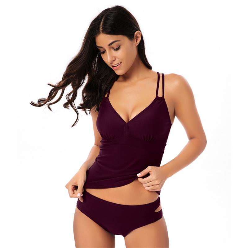 TUINANLE Танкини женский летний купальник с подкладкой на груди женские купальники из двух предметов