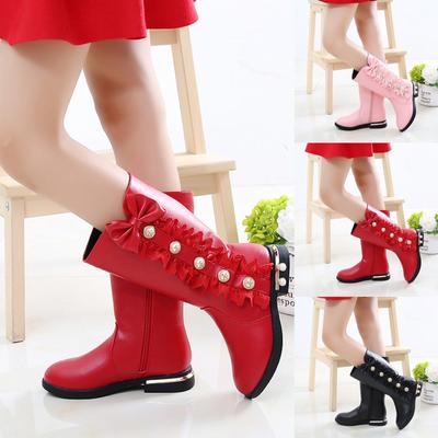 Обувь для малышей, принцесса с узлом-бабочкой, модные кожаные сапоги