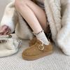 Huge good-looking heightened platform short fluffy snow boots for women's autumn and winter new velvet warm Birkenstock cotton shoes
