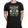 Mens 50th BIRTHDAY T-Shirt  Awesome 50 Years Old Premium Quality Gift