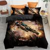 Комплект постельного белья из полиэстеровой ткани с принтом «Мотоциклетный спорт», всесезонный комплект постельного белья, мягкий дышащий пододеяльник