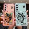 Heart Print Clear Silicone Card Slot Case For Samsung S25 Ultra S24 FE S23 A56 A16 A36 A55 A15 A35 Shockproof Soft Slim Phone Cover