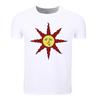 Asian Size Men Print Dark Souls II 2 Arteries Praise The Sun Fashion T-shirt O
