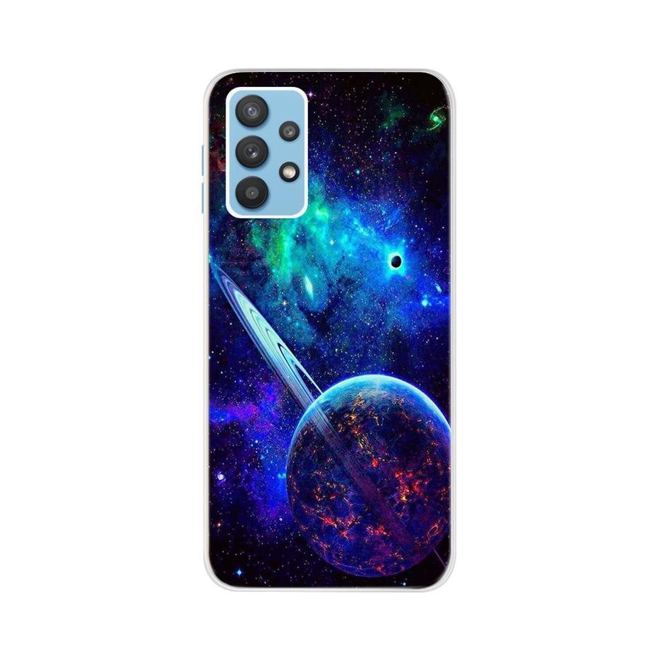 Чехол для мобильного телефона для Samsung Galaxy A32 Чехол Космические туманные узоры Coque Cover НА Samsung A32 4G A 32 5G A325F A326B Задняя крышка