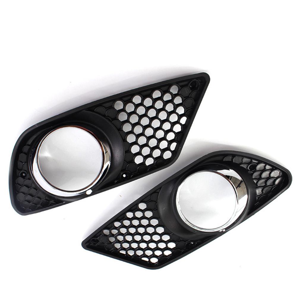 2pcs Fog Light Grille Bumper Cover A2048850253 For Mercedes C300 C350 2008-2011