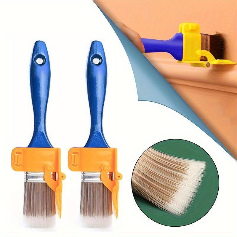 1pc Blue Imitation Wool Paint Brush, Latex Paint Trim Edge Color Separator, for Living Room,Outdoor, Bathroom,Kitchen Cleaning