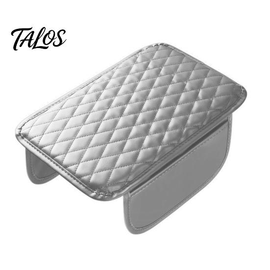 Faux Leather Center Console Pad Car Cover, Armrest Cover for Car, Cushion Universal Middle with Side Storage Pockets Box