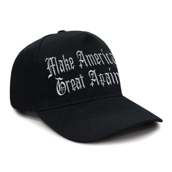 Бейсболка Трампа MAGA Never Surrender с вышитым американским флагом и длинными полями для предвыборной кампании президента 2024 года