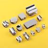 Alloy Nickel Finish Furniture Hardware Shelf Holder Support Glass Clamp Panel Bracket Shelves Clips