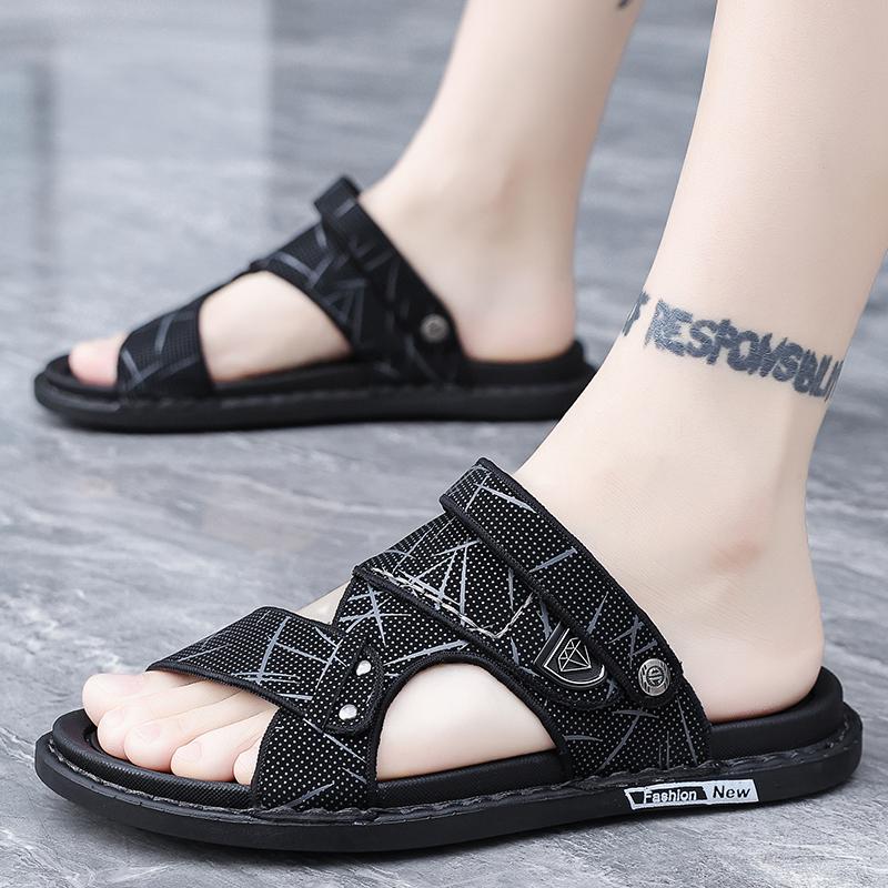 Мужская обувь 2024 Sandles Slippers для мужчин Sandals Leather Men's Sandals Cheap Summer Birkinstock Homme Adult Men's Sandal Genuine