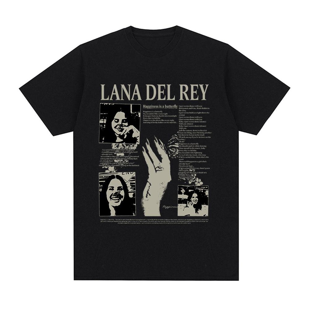 Singer Lana Del Rey T Shirt Ultraviolence Music Album T Shirt Vintage Hip Hop Streetwear Short Sleeve Plus Size T Shirt Women