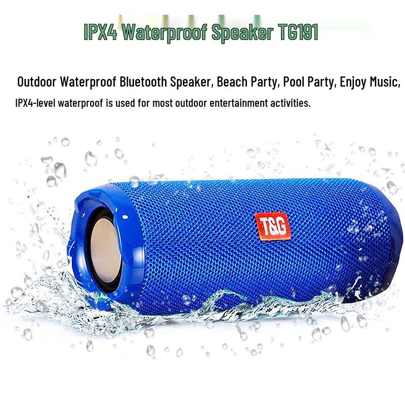 TG191 TWS Портативная водонепроницаемая Bluetooth-колонка с USB и слотом для карт