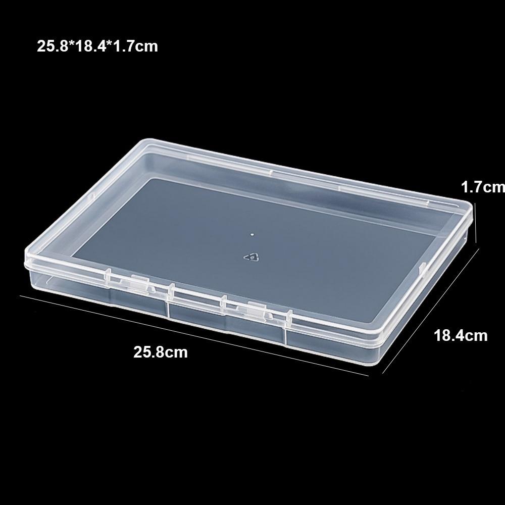 Квадратная Упаковочная Коробка для Хранения Прозрачный Прочный Контейнер для Украшений и Бусин Пластиковый Держатель для Электроинструментов Аксессуары для Рыболовных Снасти