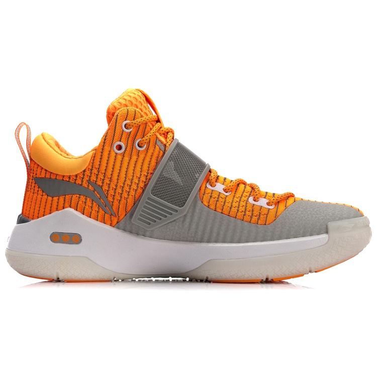 Li Ning WOW 6 Way Of Wade 6 Энергичная амортизация Скользкая подошва Низкие Баскетбольные кроссовки Мужские Оранжевые ABAM089-33
