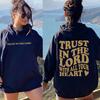 Доверьтесь Господу всем своим сердцем Толстовка Религиозный женский джемпер с длинными рукавами Христианская толстовка