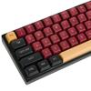 Red Warrior CSA Custom Keycaps, 160-Key Double-Shot Keycap Set for CherryGateron MX Switch 6064GK61 Gaming Mechanical Keyboards
