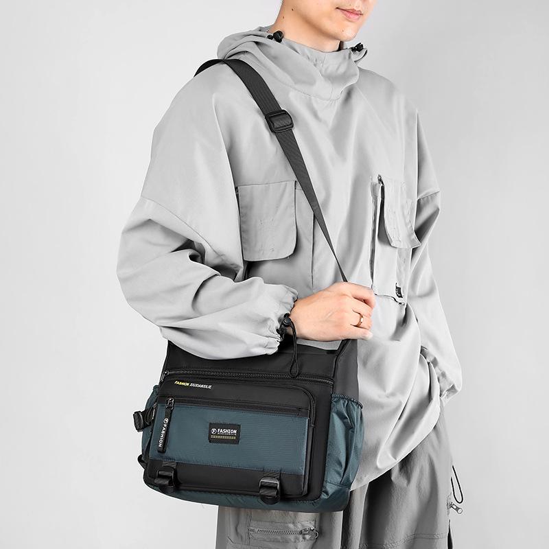 Новые мужские сумки через плечо, мужские нейлоновые сумки на плечо, сумки-мессенджеры для мальчиков, мужские сумки для путешествий, повседневная большая сумка серого цвета