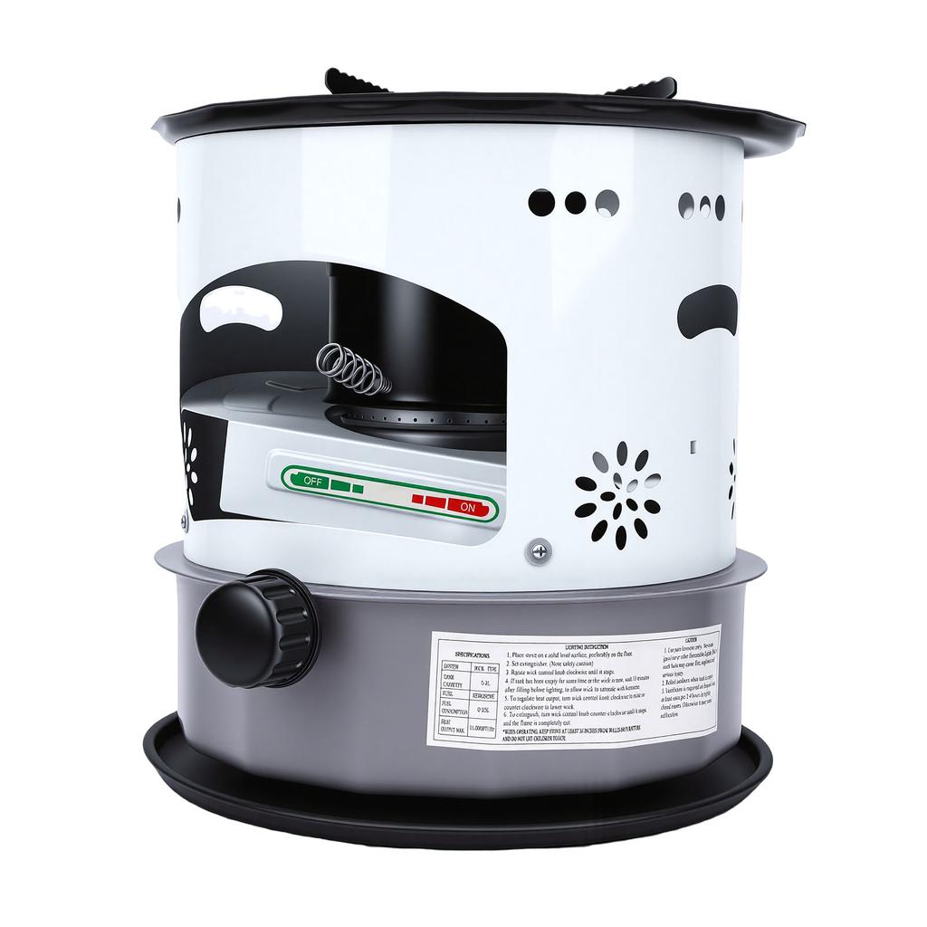 Indoor Outdoor Kerosene Heater 5.2L Aluminum Alloy Portable Space Heater Kerosene Cook Stove for Camping Tent Ice