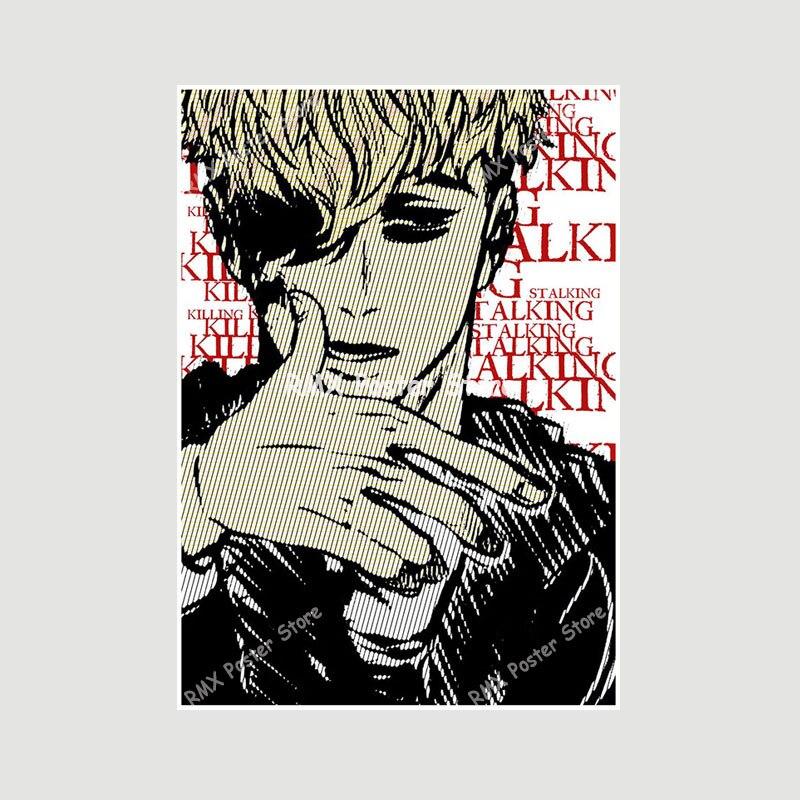 Белая бумага аниме Killing Stalking плакат манга персонаж живопись картина настенные художественные принты украшение для гостиной домашний декор