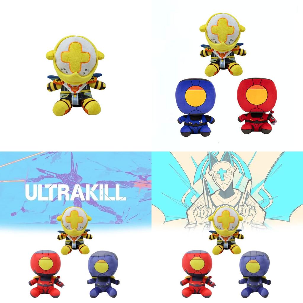 Очаровательная плюшевая игрушка по игре Ultrakill, милая фигурка робота для фестивалей и подарков