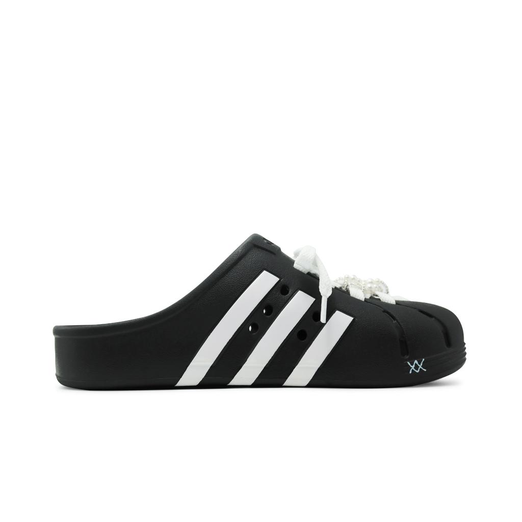 adidas Закрытые тапочки унисекс Черный Белый Синий GZ5886(Команда186-)