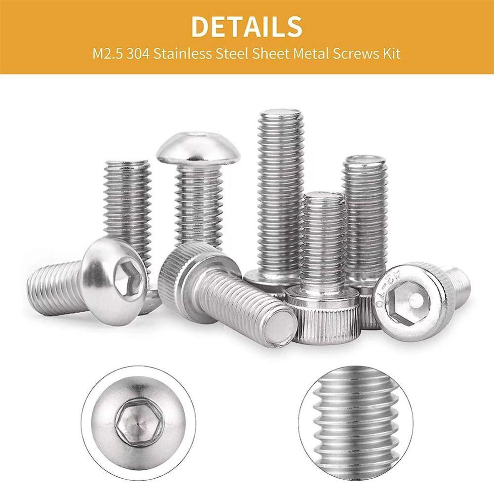 840 шт. из нержавеющей стали 304 с шестигранной кнопкой и винтами с головкой под торцевой ключ, коммуникационные продукты