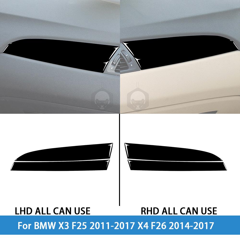 dsgur6 For BMW X3 F25 2011-2017 X4 F26 2014-2017Car Accessories Piano Black Interior Air Vent Taillight Console Trim Modified Sticker