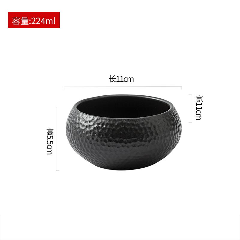 Черная керамическая миска с сотовой текстурой Креативная салатница Супница Миски для десерта Миски для сашими Специальная гостиничная посуда