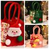 Santa Mini Felt Candy Bag Cute Xmas Snacks Handbag Cookies Storage Bag  New Year Gift
