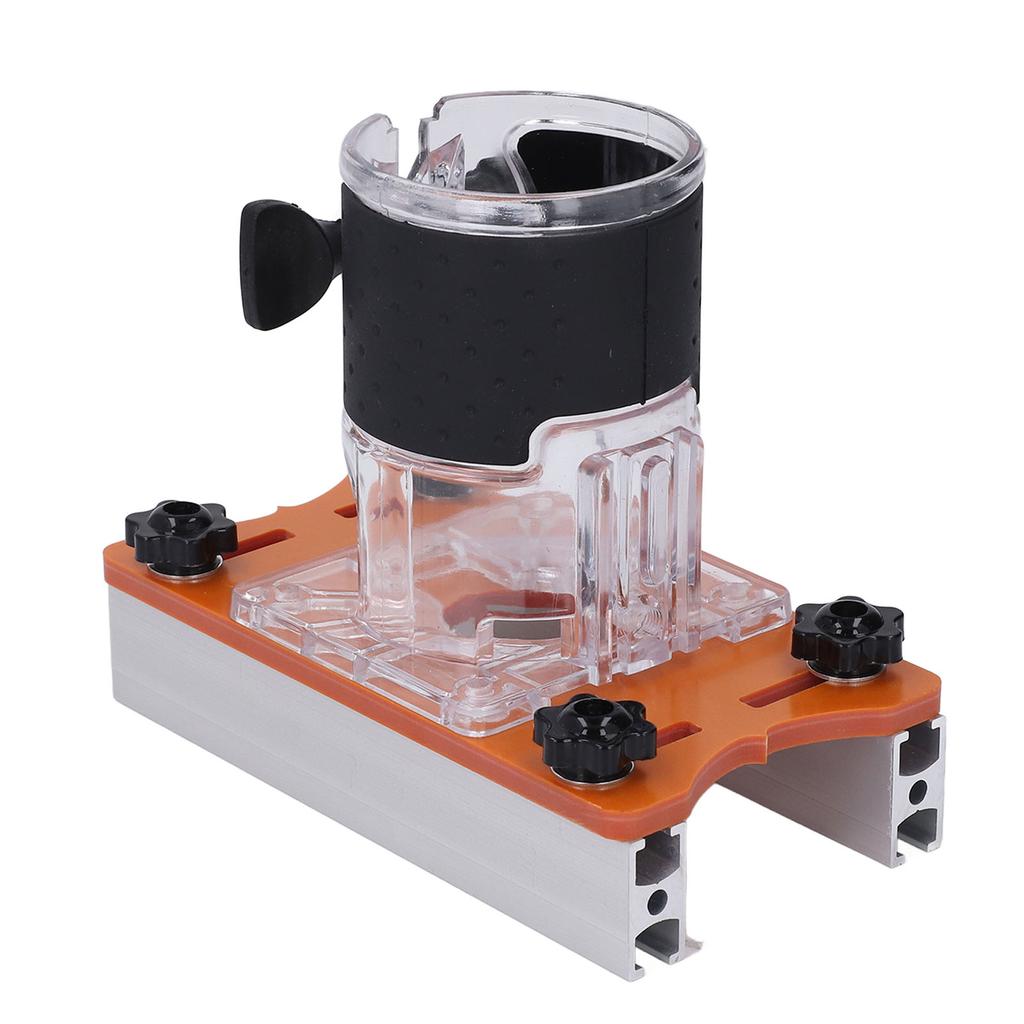 Деревообрабатывающая база для фрезера с прозрачной крышкой, пазовальная фреза, кронштейн для выборки пазов, триммер для дерева