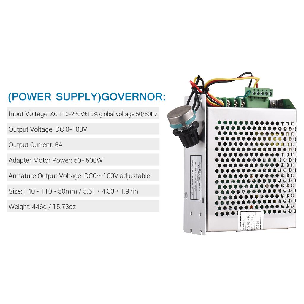 500W CNC Brushed Spindle Kit Engraving Machine Spindle 500W Motor Kit ER11 MACH3 Power Supply