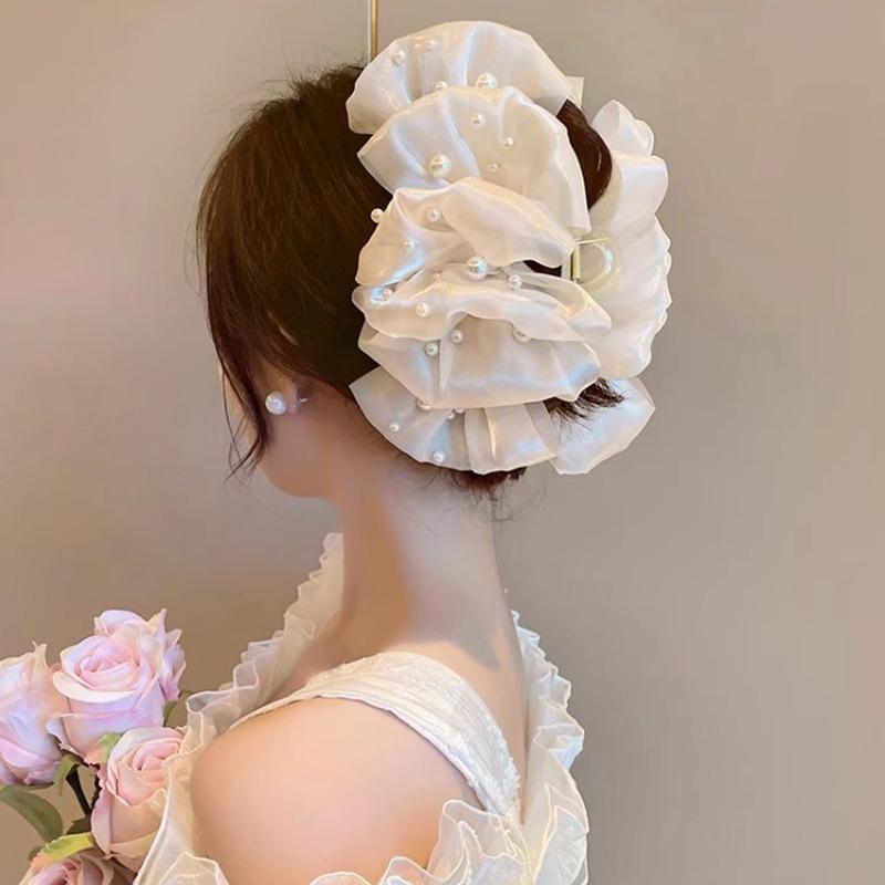 Элегантный темпераментный цветок заколка для волос для женщин и девочек универсальный блестящий перо кисточка акула заколка для волос аксессуары подарки