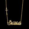 Atoztide Personalized Custom Name Necklaces for Women Stainless Steel Moon Heart Link Chain Pendant Birthday Jewelry Gift
