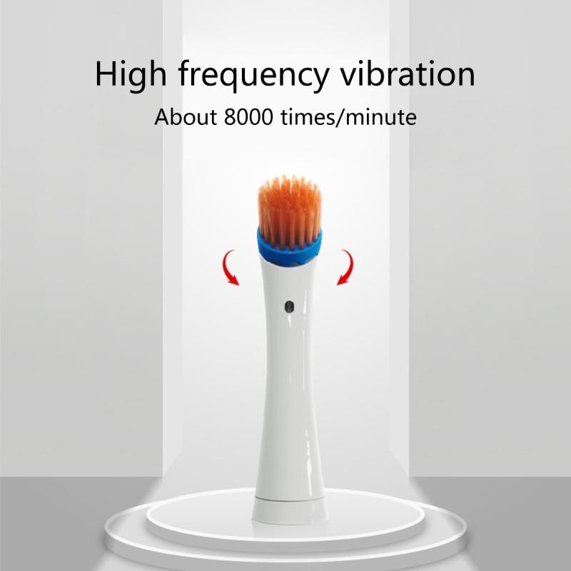 Электрическая чистящая щетка-скрабер с 4 насадками для домашней ванны, плитки, пола