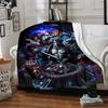 1pc Fantasy Warrior Statue Blanket Soft All Season Throw with Vibrant Design, Perfect for Home, Travel, and Gifts, Ideal for Naps and Camping