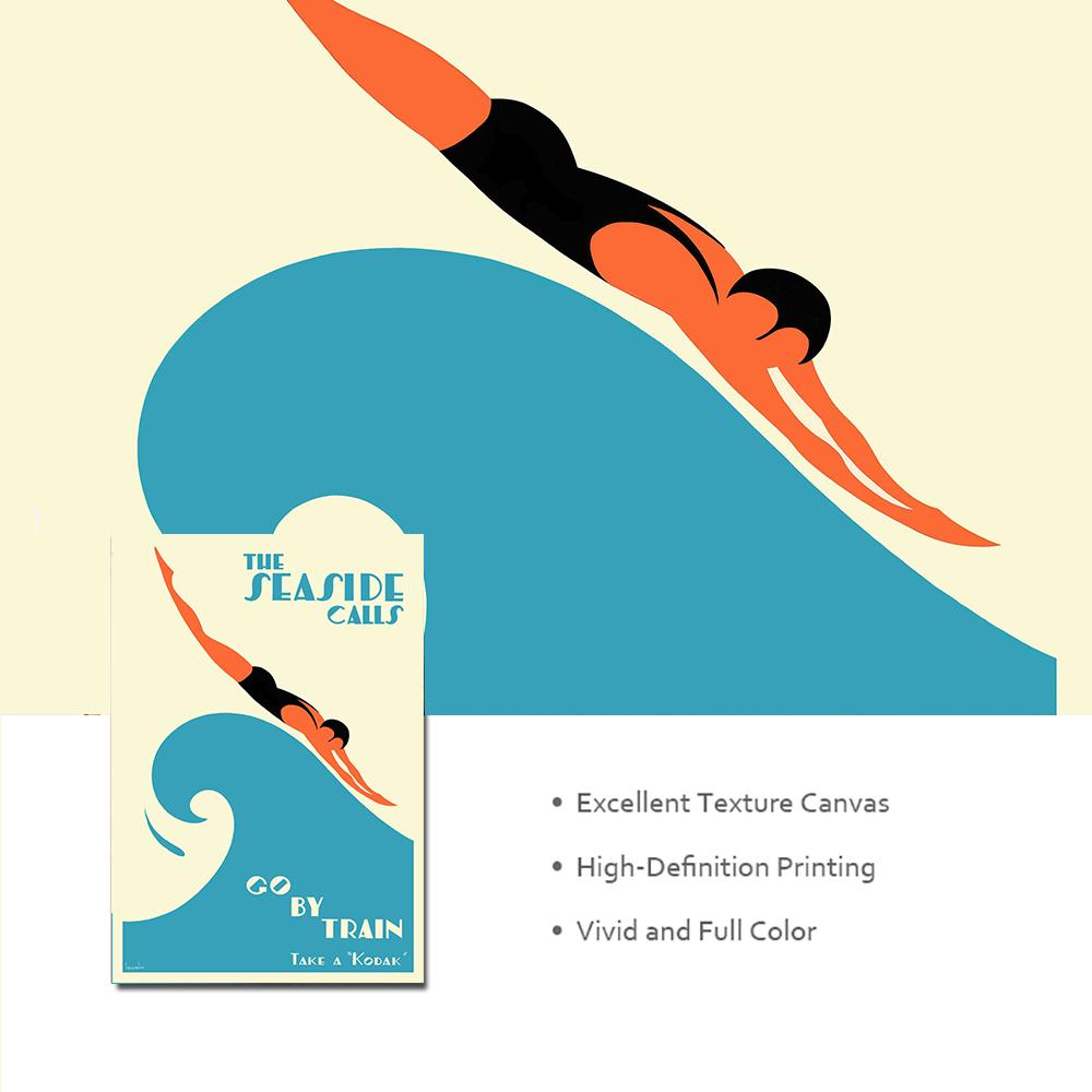 Приморские звонки принт австралийский винтажный туристический постер Герта Селлхейма деко 1930 настенная живопись на холсте картины домашний декор