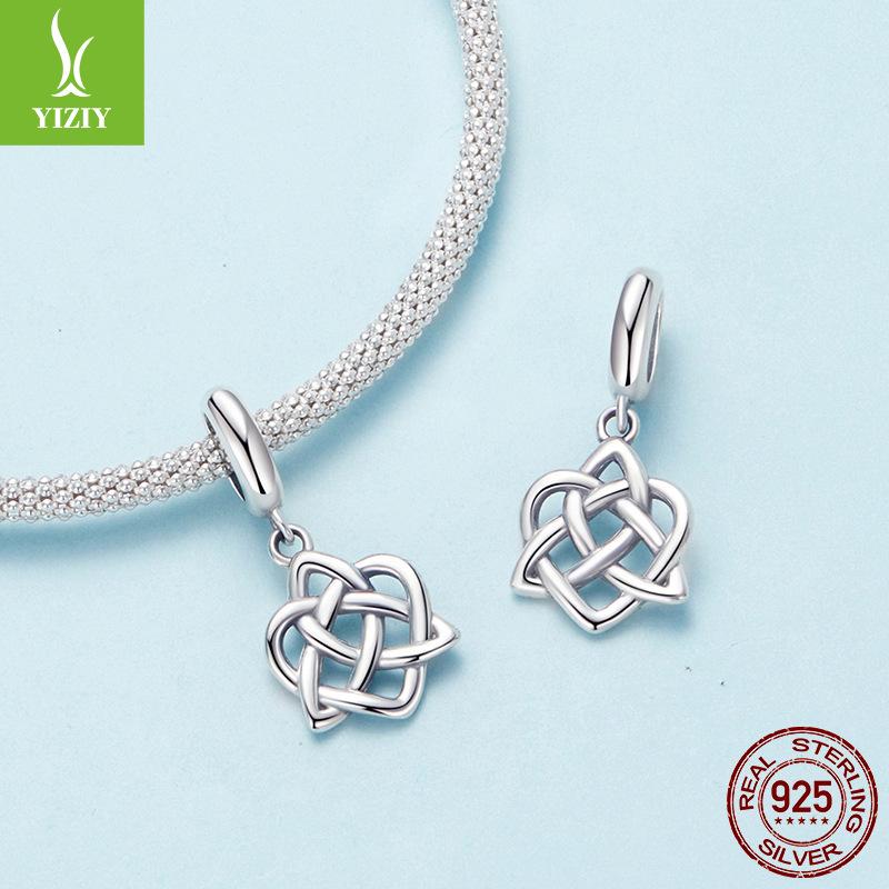 Подвеска Кельтский узел Сделай сам Ожерелье Браслет Бисероплетение Аксессуары Бусины из серебра 925 пробы