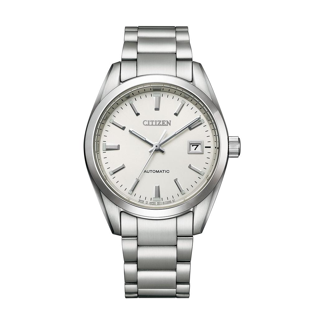 Citizen Мужские механические часы NB1050-59A Серебристо-белые Автоматические Водонепроницаемые Деловые Аналоговые 3 стрелки Дата Подарок