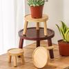 Round Flowerpot Holder Wooden Bonsai Base High Quality Flowerpot Tray  Home Office