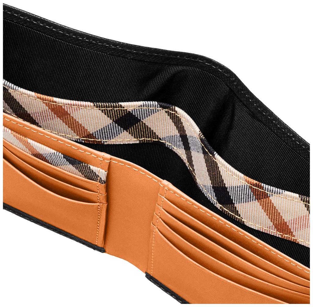 Мужской кошелек-бифолд Daks Luster, черный