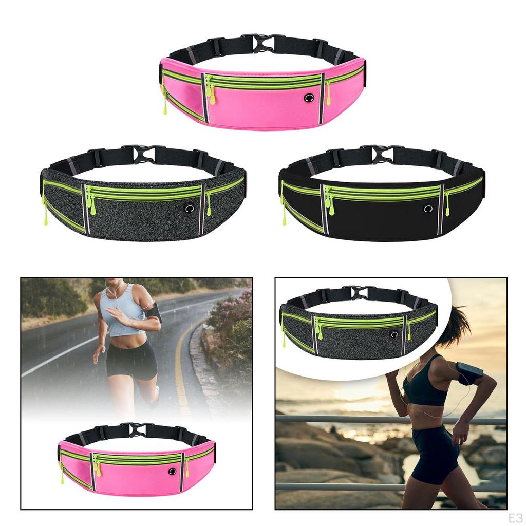 Running Belt Jogging Bag Fanny for Women Men Water Bottle Holder, Waist Pack Travel