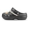 Classic Platform Clog Beach Walk Ocean Stars Trend Sweet Cool Hole Shoes Women's Black Blue