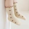 Infant Kids Girl Cotton Socks Baby Ruffles Vintage Floor Socks 0-5Y Baby Children Socks For Princess Cute Socks Flower